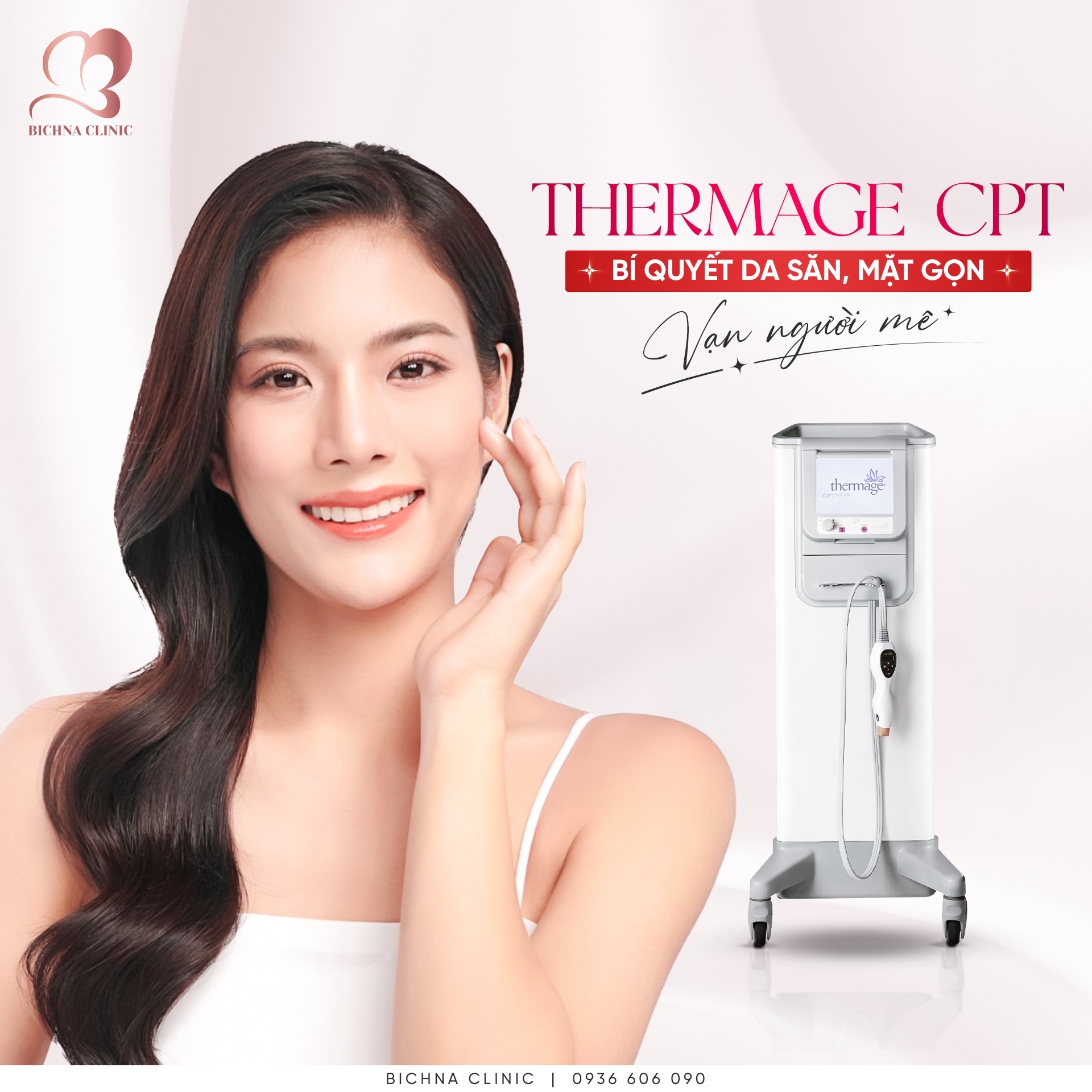 Thermage CPT có khả năng tập trung nhiệt độ đến vùng da cụ thể một cách nhất quán, làm cải thiện độ đàn hồi da và nâng cơ, trẻ hóa một cách hiệu quả hơn.
