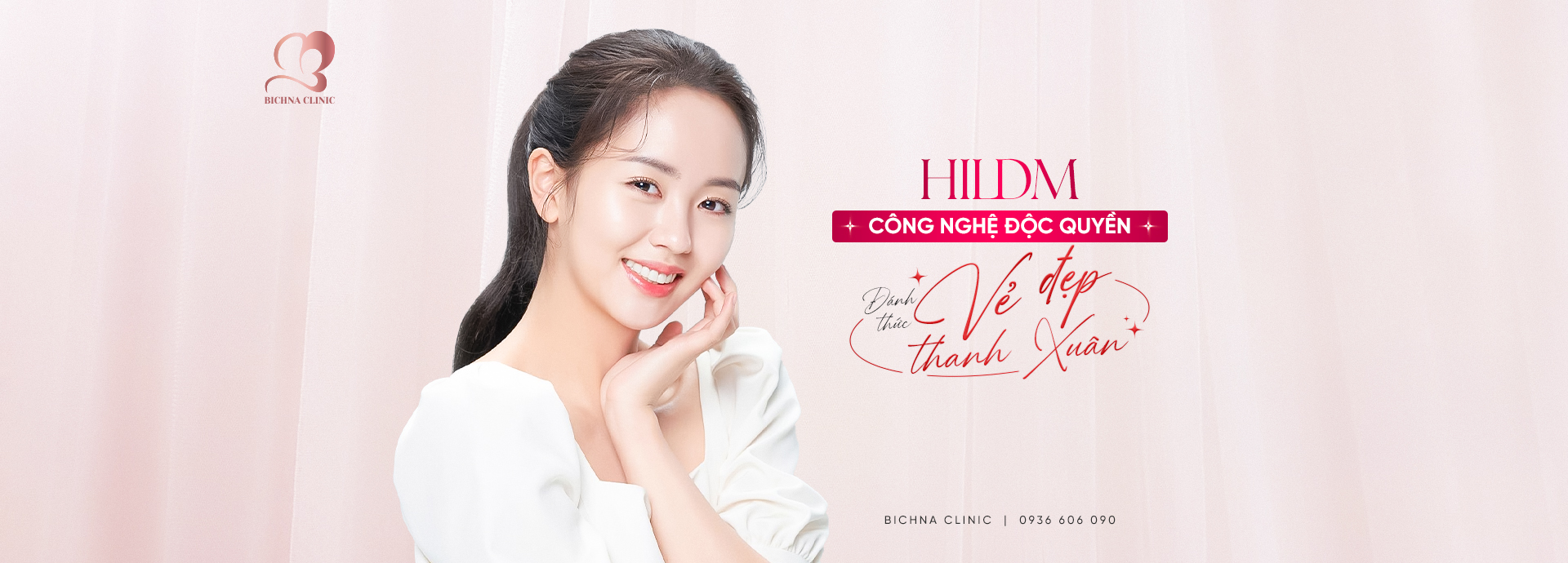 HILDM là liệu trình chăm sóc da chuyên sâu, kết hợp công nghệ hiện đại cùng kỹ thuật thủ công đỉnh cao, mang đến hiệu quả trẻ hóa toàn diện: lưu thông khí huyết, nâng cơ, định hình gương mặt, chống chảy xệ, tái tạo làn da tươi mới và căng bóng.