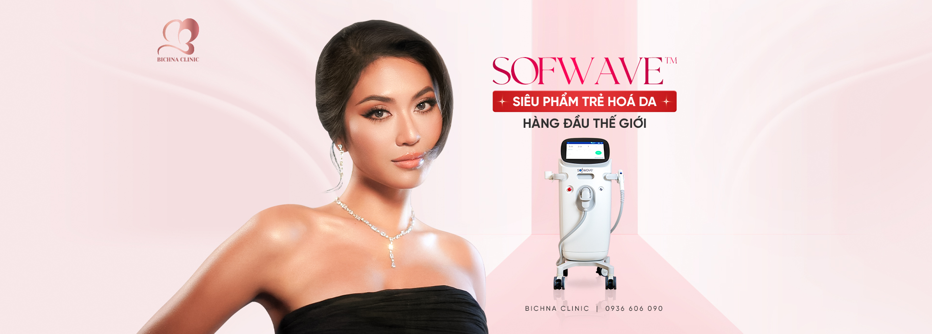 Sofwave™ là công nghệ trẻ hóa da không xâm lấn tiên tiến, được các bác sĩ và chuyên gia thẩm mỹ quốc tế đánh giá cao. Với cơ chế sử dụng chùm tia siêu âm song song đồng bộ SUPERB™