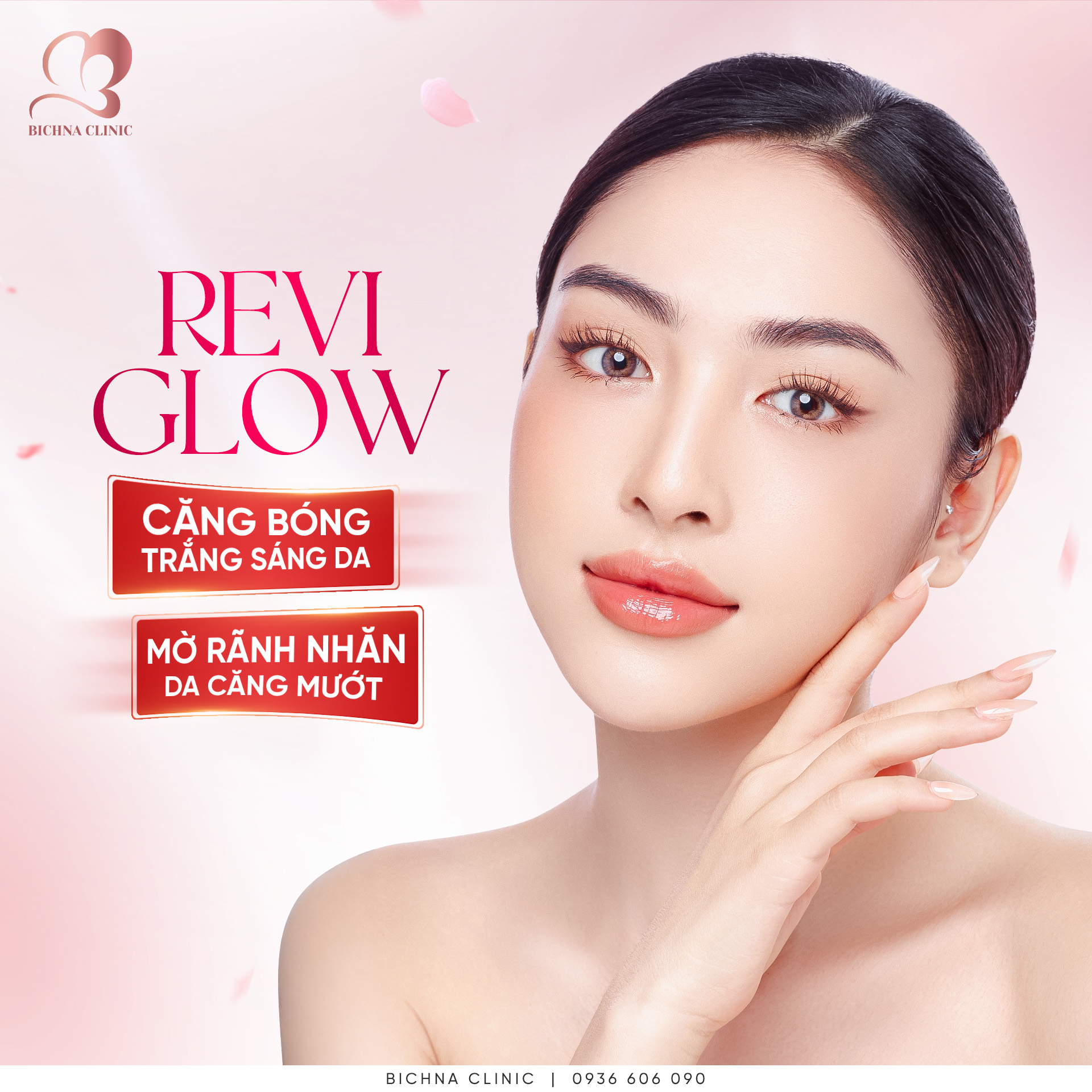 Công nghệ Revi Glow phù hợp với những tình trạng da -Da chảy xệ, nhăn nheo - Da sẫm màu, có sẹo mụn - Da có lỗ chân lông to - Người muốn cải thiện toàn diện cấu trúc da