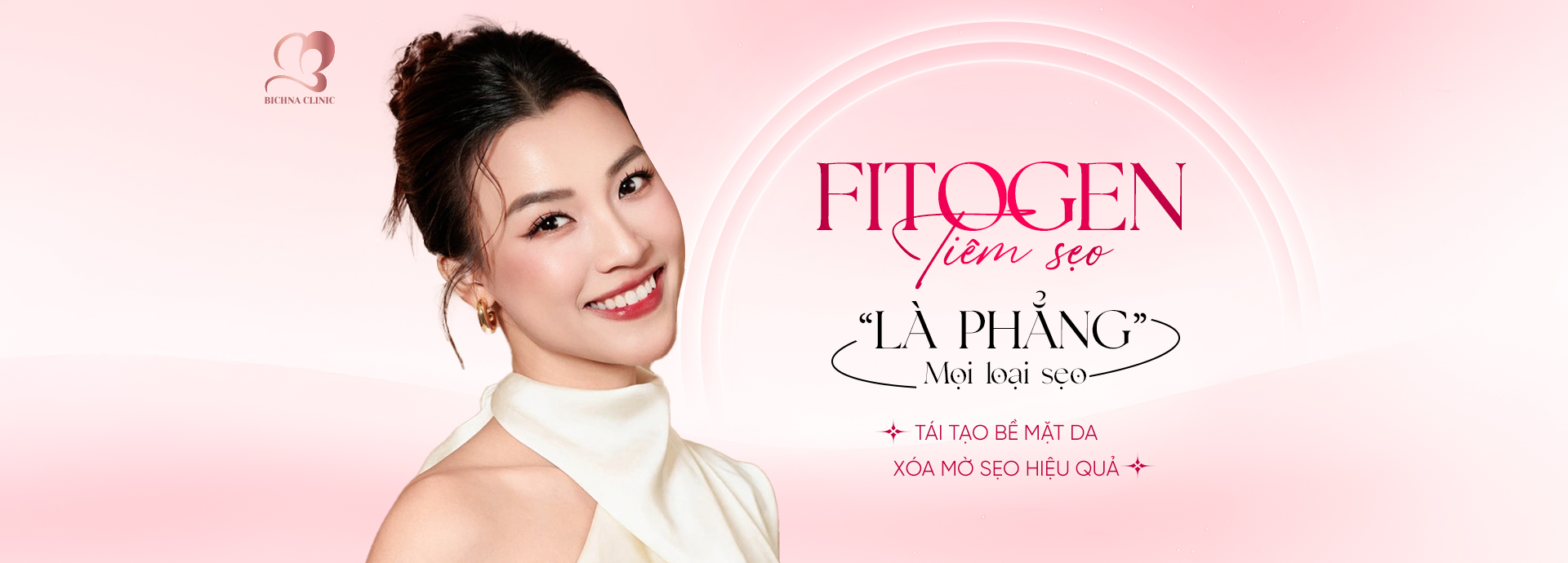 Fitogen tiêm sẹo là liệu pháp sử dụng các hoạt chất sinh học và enzym để tác động trực tiếp lên vùng da bị sẹo, giúp làm mềm, mờ sẹo và cải thiện kết cấu da.